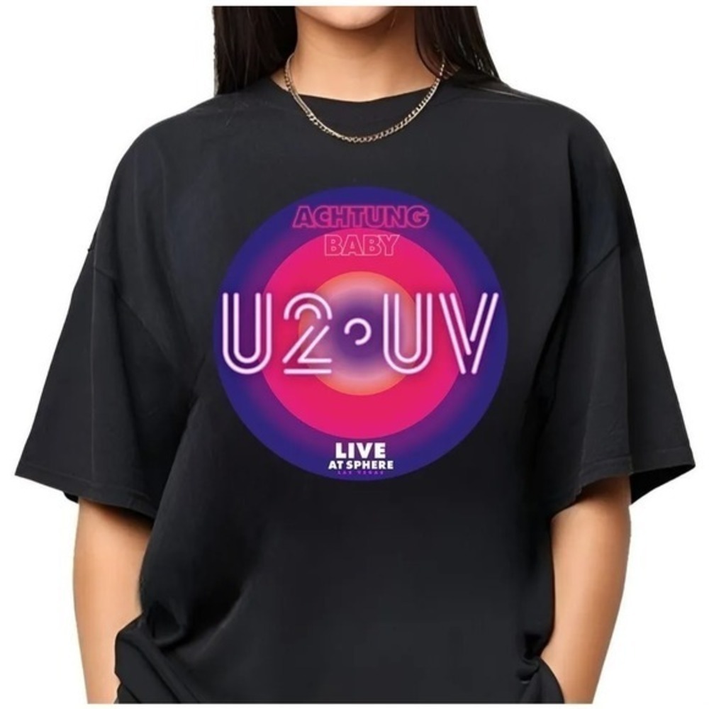 U2 Las Vegas Tshirt U2 Ultraviolet Sphere  U2 Uv  Shirt